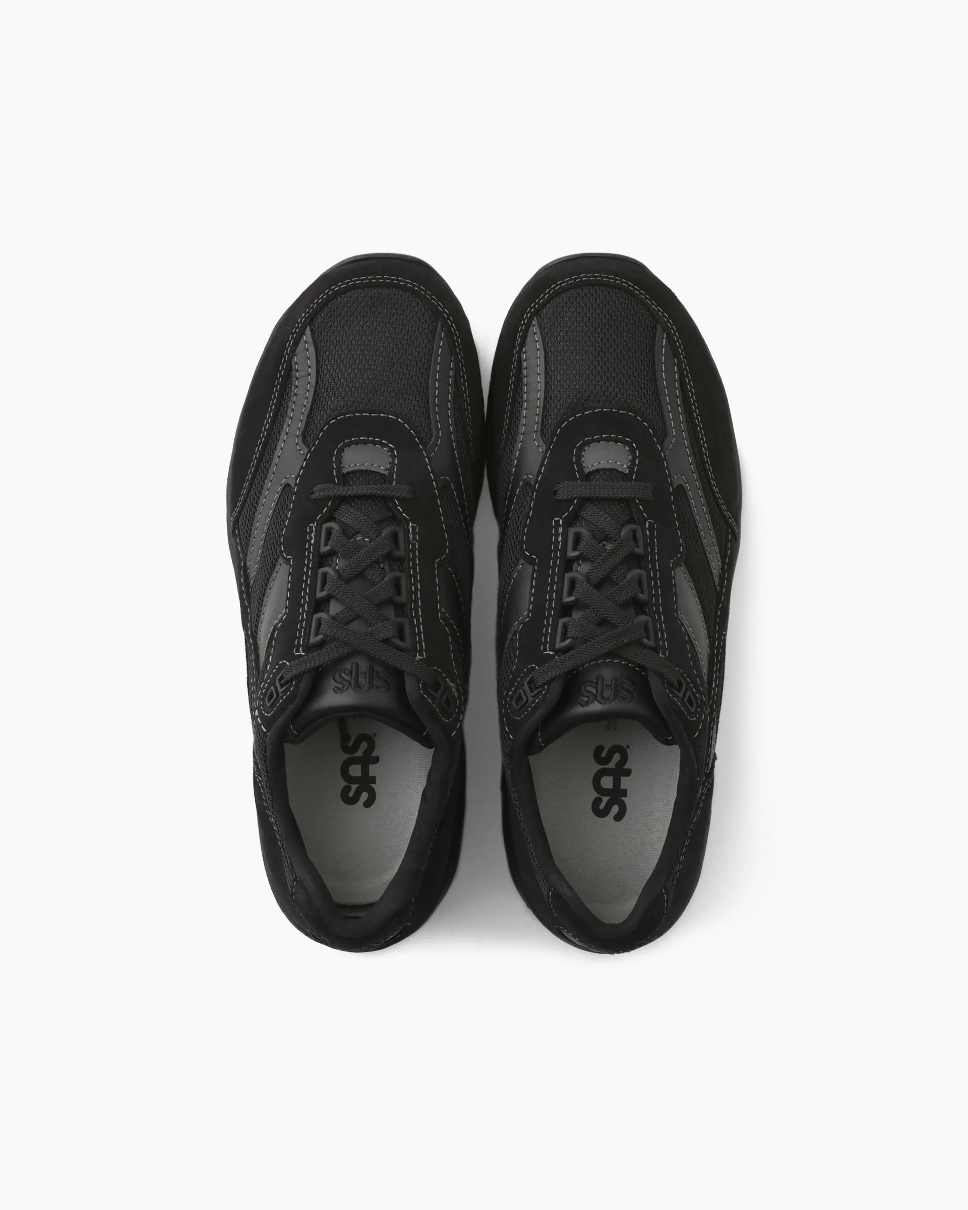 Journey Mesh Lace Up Sneaker BLACK