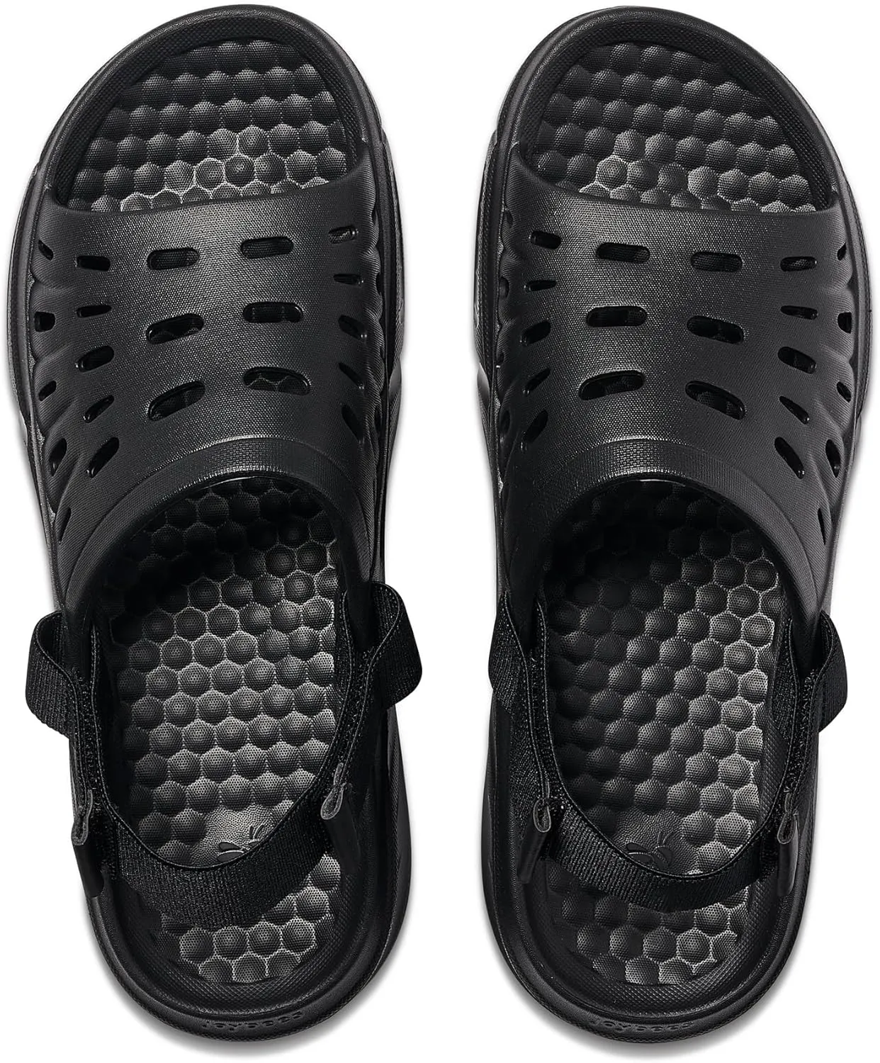 Joybees Mens Trekking Slide Sandals with Backstrap, Athletic Sport Shoes, Hiking, Camping, Water Resistant