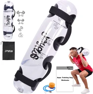 JOYPLUS Aqua Bag Workout, Adjustable Training Bag and Power Bag with Water, Core and Balance Trainer, Portable Stability Fitness &Full Body Exercise Equipment for Weight