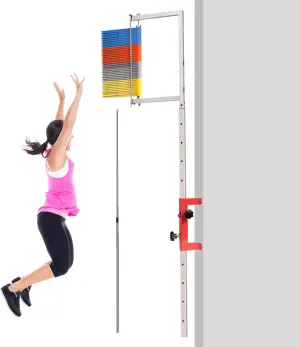 Jump Measuring Tool, Wall Mounted Vertical Jump Measurement Tool, 27.5"-47" Adjustable Height Vertical Jump Measuring Device, Used for Basketball and Volleyball High