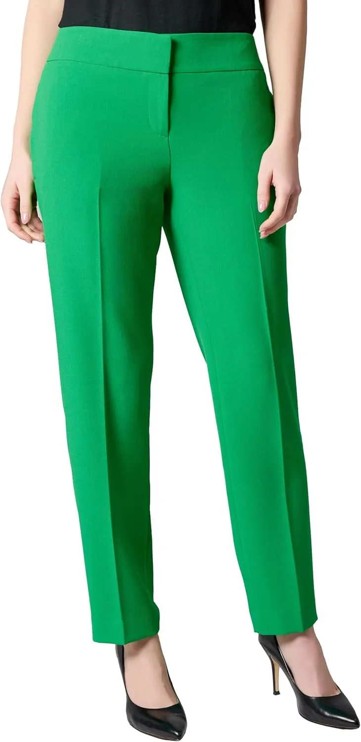 Kasper Women's Flat Front Slim Pant