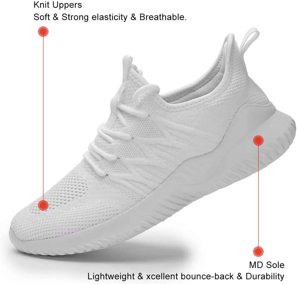 KEEZMZ Womens Ladies Walking Running Shoes Slip On Lightweight Casual Tennis Sneakers Clothes Shoes