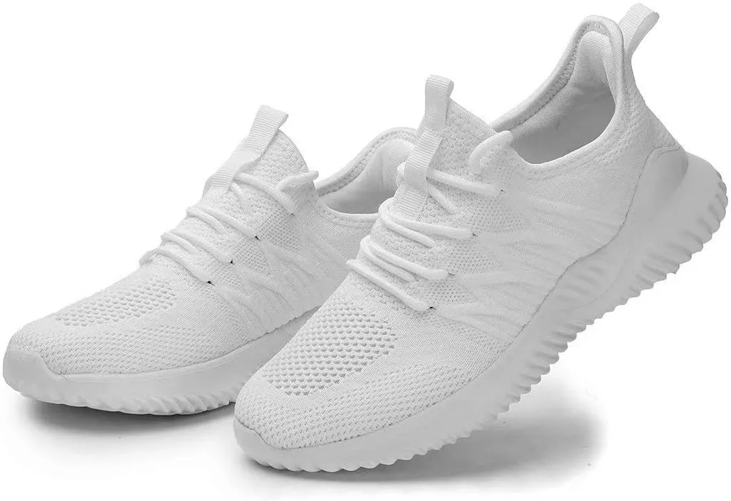 KEEZMZ Womens Ladies Walking Running Shoes Slip On Lightweight Casual Tennis Sneakers Clothes Shoes