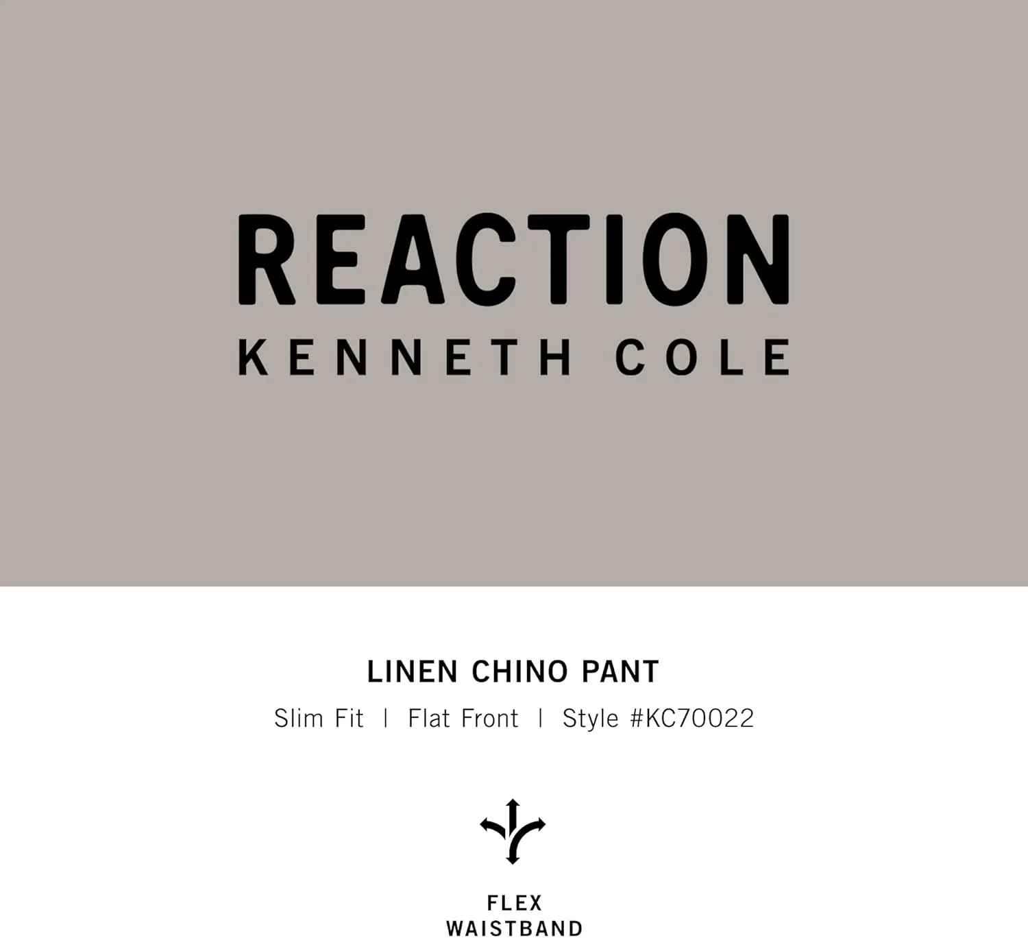 Kenneth Cole Men's Slim Fit Casual Linen Chino Pant