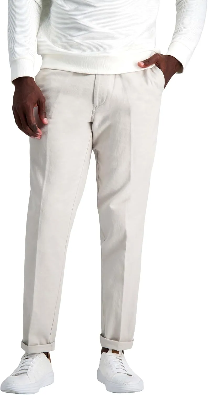 Kenneth Cole Men's Slim Fit Casual Linen Chino Pant