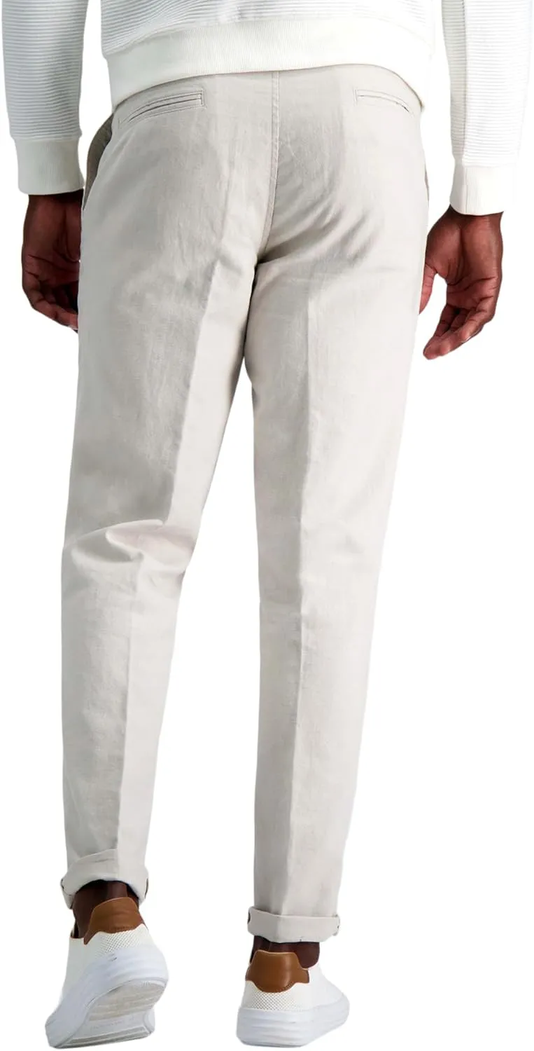 Kenneth Cole Men's Slim Fit Casual Linen Chino Pant