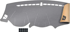 KEYOOG Dashboard Cover Dash Mat Fit for 2015-2010 Hy-undai Tucson,2015 IX35 (for Left Hand Drive),Car Dash Board Mat Anti-Glare Carpet,Non-Slip Pad Sunshield Protector (Grey)