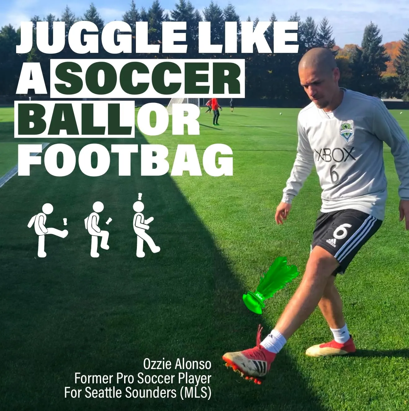 Kickit | The Original Birdie Soccer Trainer | Play Outdoors, Indoors or Backyard, Beach or Tailgate