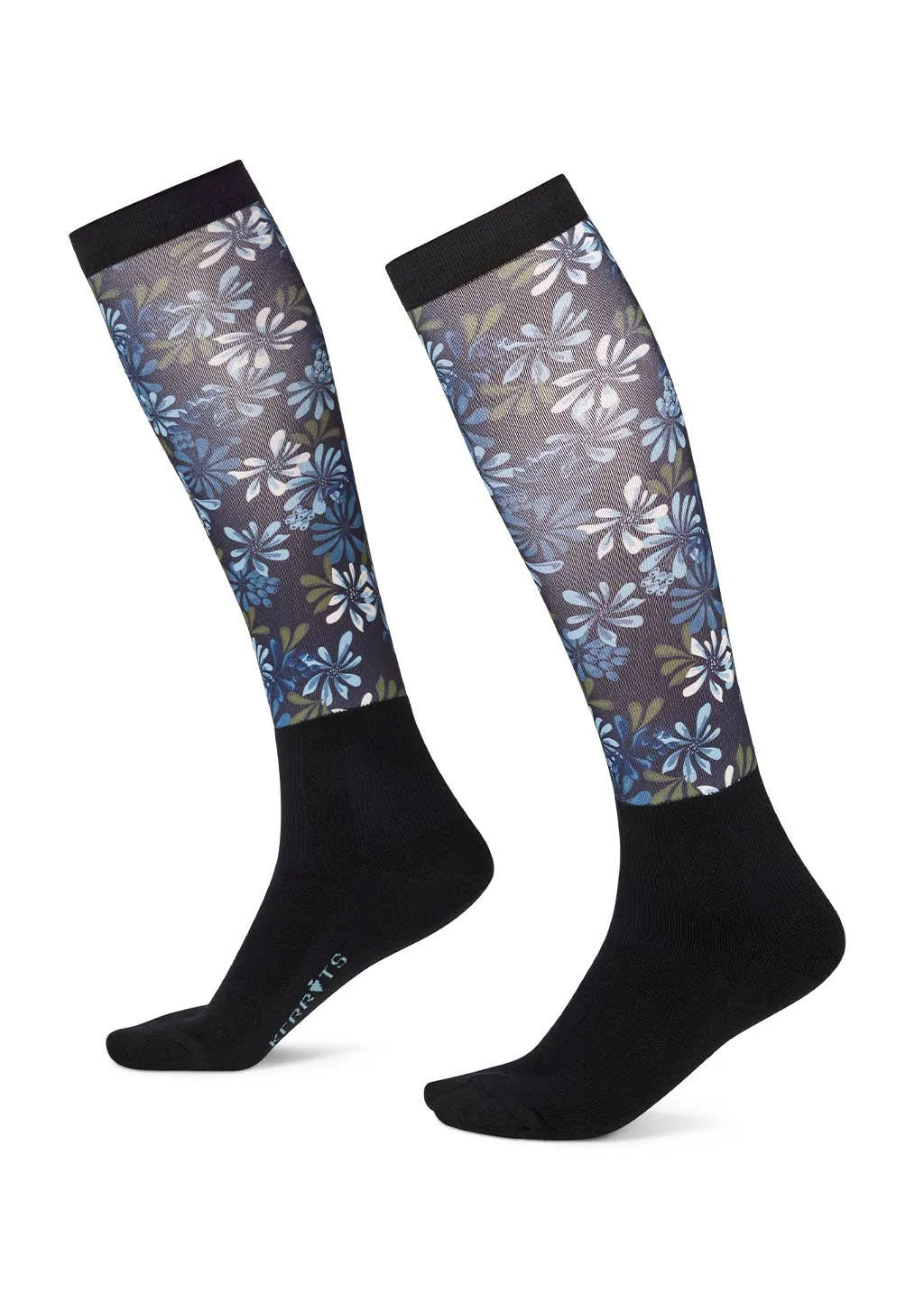 Kids Dual Zone Equestrian Boot Socks: VINEYARD AUTUMN BOUQUET / O/S