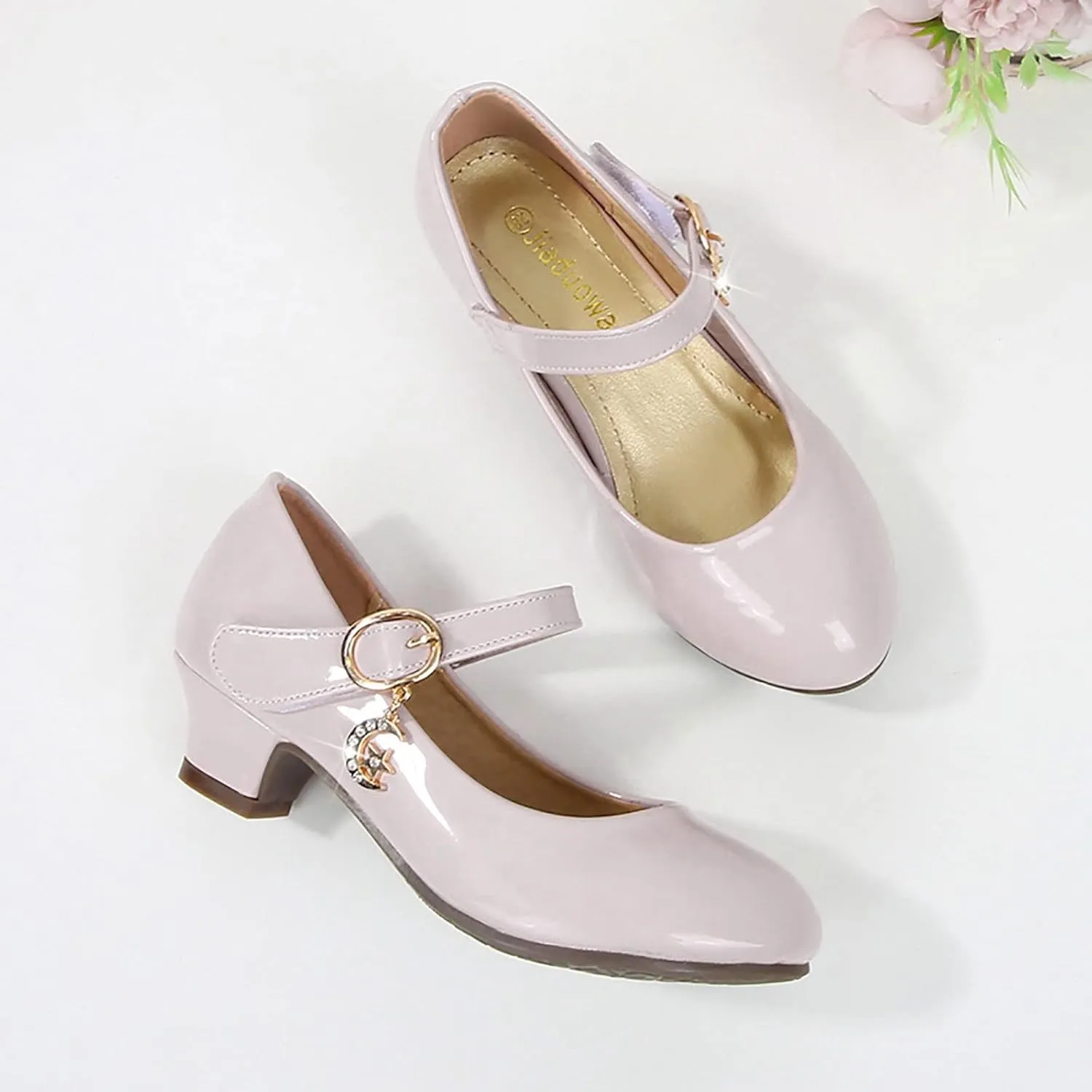 Kids Girl Black Dress Bowknot Shoes Ballet Mary Jane Shoe Teen Wedding Casual Walking Slip-On Shoes