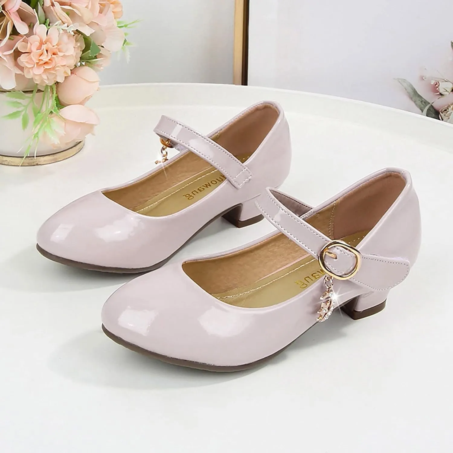 Kids Girl Black Dress Bowknot Shoes Ballet Mary Jane Shoe Teen Wedding Casual Walking Slip-On Shoes