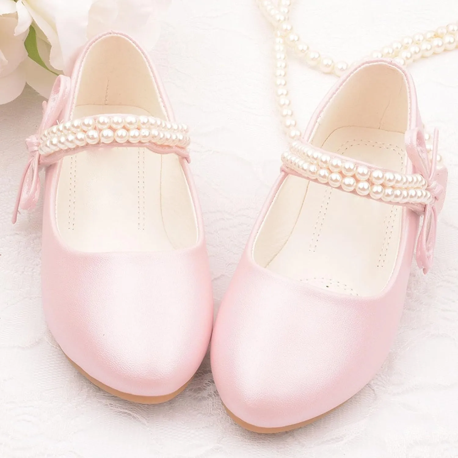 Kids Girl Shiny Sandals Mary Jane Shoes Glitter Flat Dress Shoes High Heels Shoe Wedding Sandals