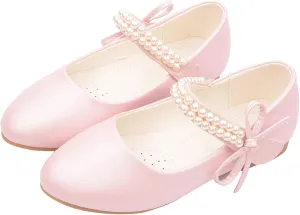 Kids Girl Shiny Sandals Mary Jane Shoes Glitter Flat Dress Shoes High Heels Shoe Wedding Sandals