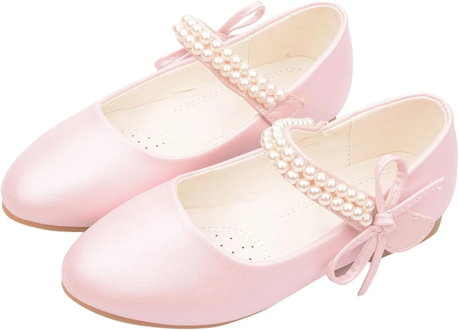 Kids Girl Shiny Sandals Mary Jane Shoes Glitter Flat Dress Shoes High Heels Shoe Wedding Sandals