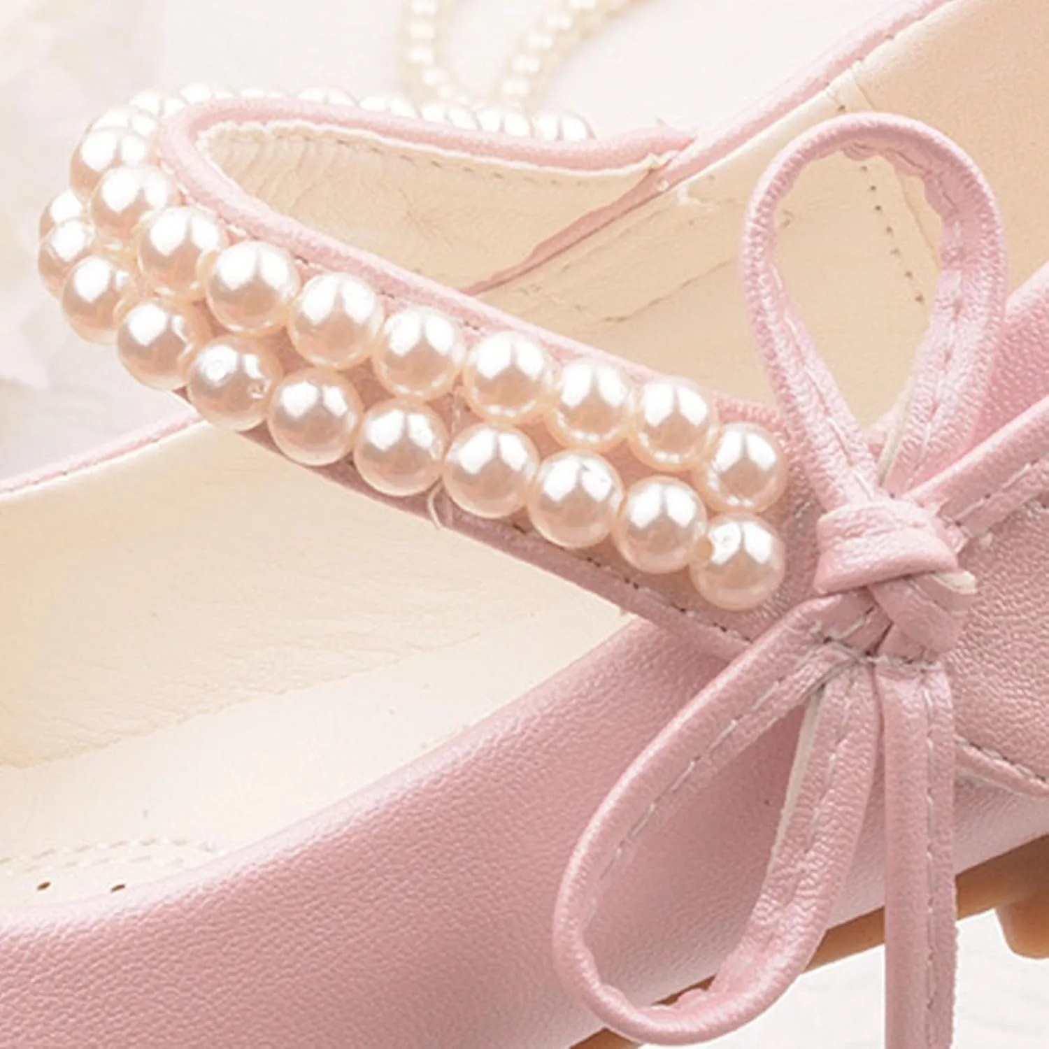 Kids Girl Shiny Sandals Mary Jane Shoes Glitter Flat Dress Shoes High Heels Shoe Wedding Sandals