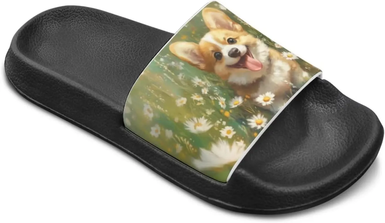 Kids Slide Sandals Waterproof Boys Slide-on Shoes Sandals for Girls
