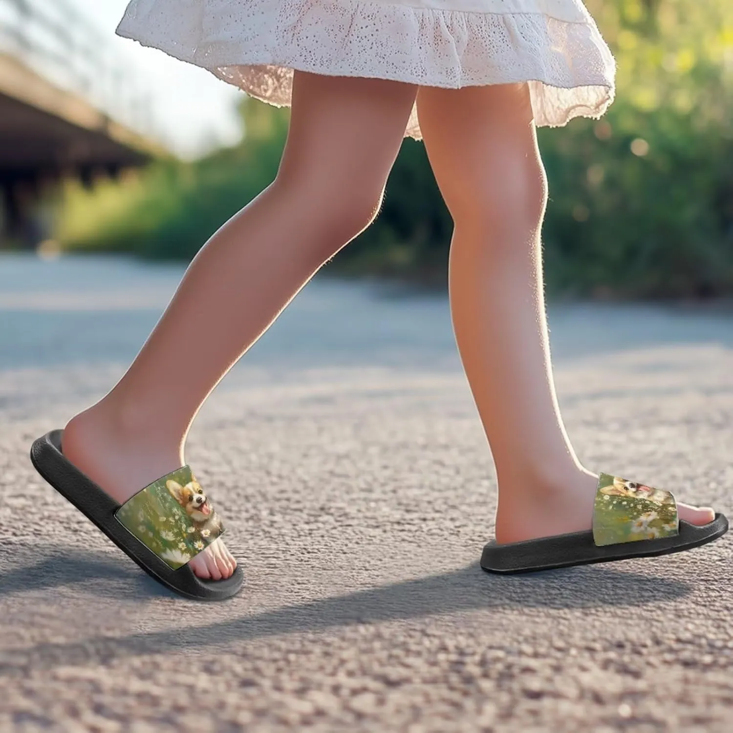 Kids Slide Sandals Waterproof Boys Slide-on Shoes Sandals for Girls