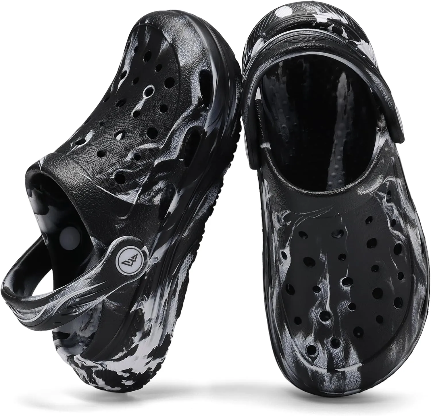 Kids Tie Dye Garden Clogs for Boys Girls | Lightweight Slip-On Water Shoes with Arch Support