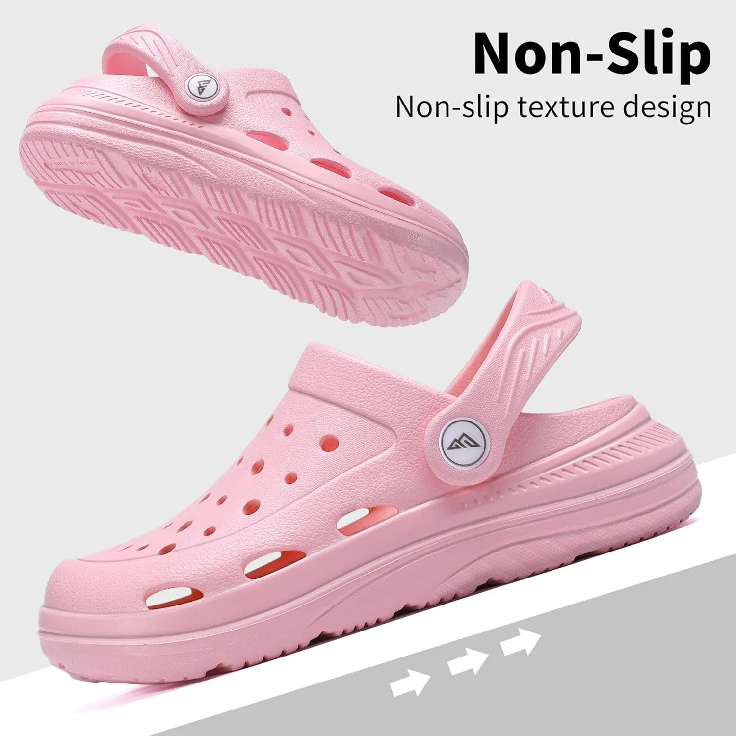 Kids Tie Dye Garden Clogs for Boys Girls | Lightweight Slip-On Water Shoes with Arch Support