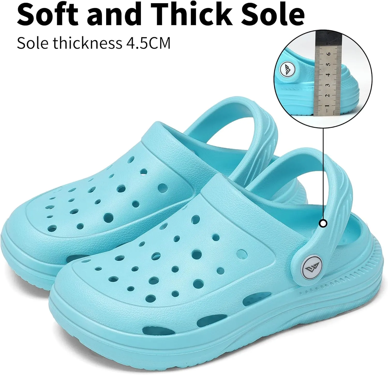Kids Tie Dye Garden Clogs for Boys Girls | Lightweight Slip-On Water Shoes with Arch Support