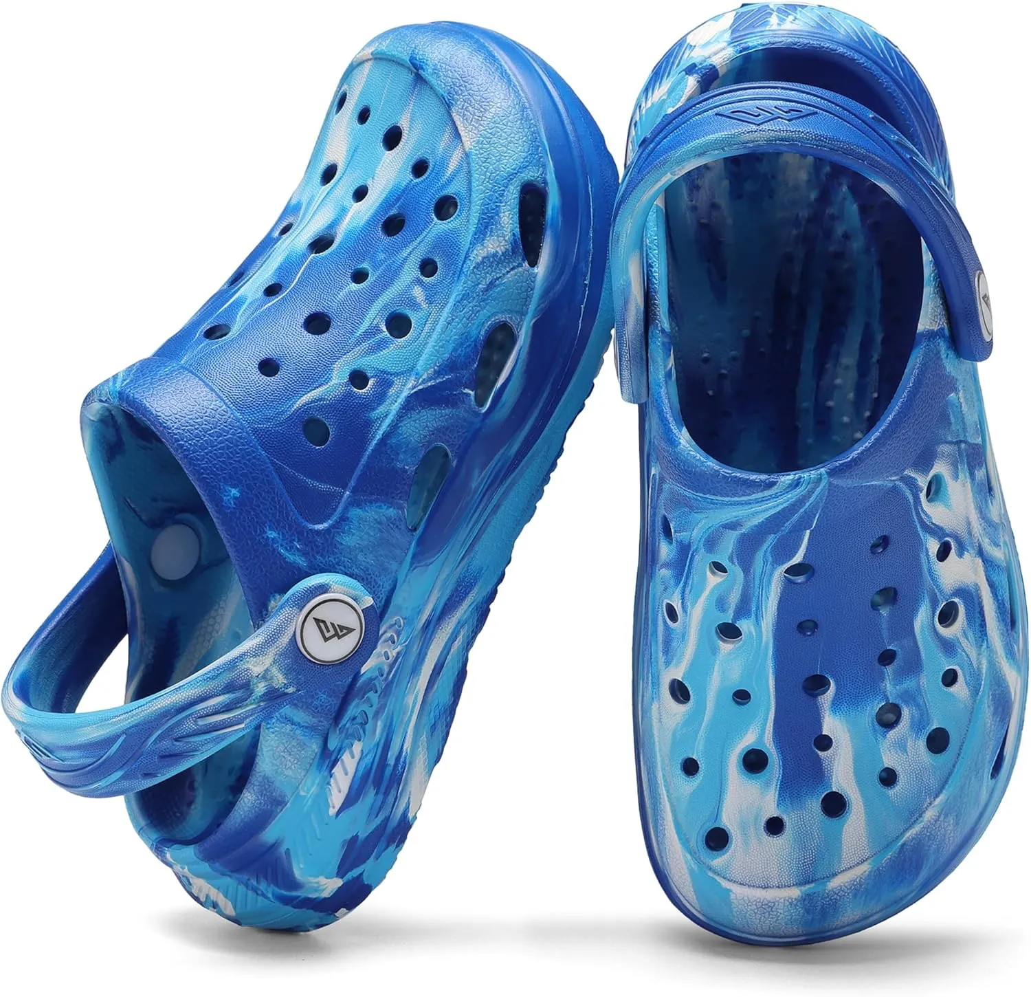 Kids Tie Dye Garden Clogs for Boys Girls | Lightweight Slip-On Water Shoes with Arch Support
