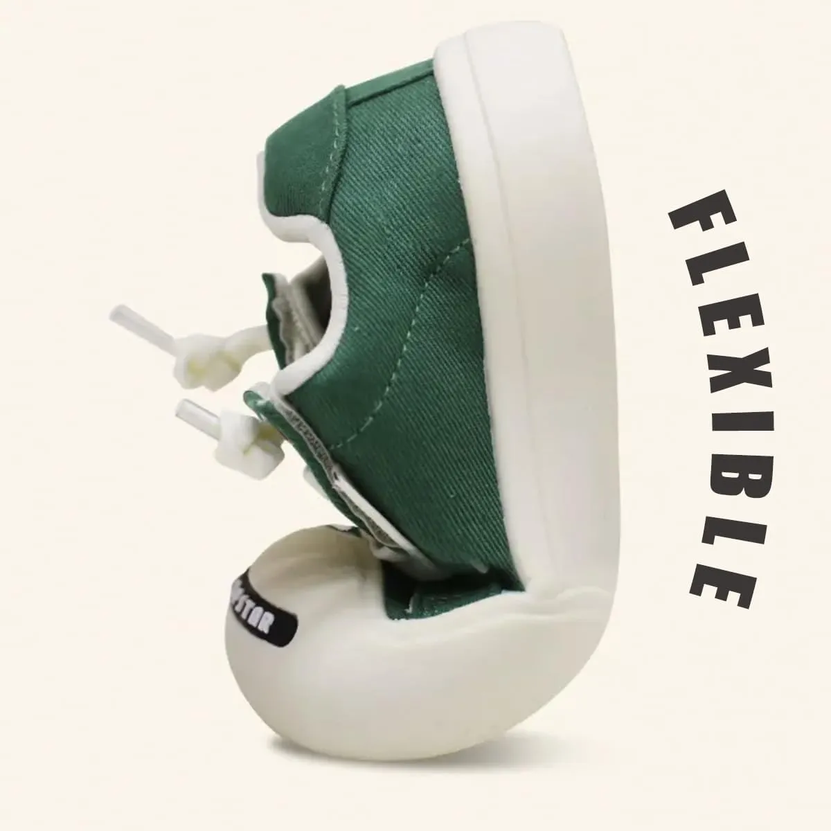Kids Wide Toe Box Canvas Shoes Low Top Classic Canvas Sneakers Toddler Lace-up Fashion Casual Shoes for Boys and Girls