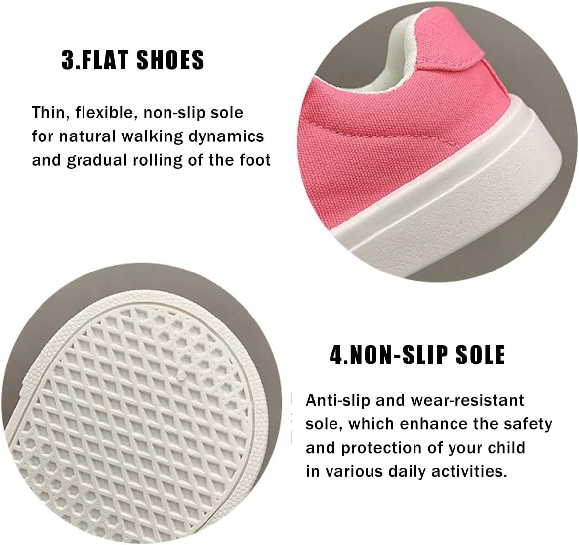 Kids Wide Toe Box Canvas Shoes Low Top Classic Canvas Sneakers Toddler Lace-up Fashion Casual Shoes for Boys and Girls