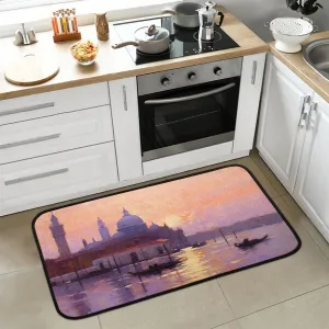Kitchen Mats for Floor 39"x20" Sunset River Kitchen Mat Non Slip Runner Rug Washable Area Rug Indoor Decor