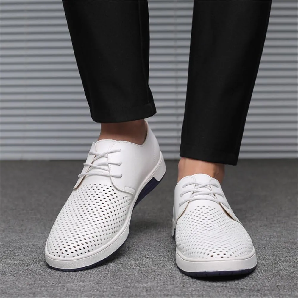 konhill Men's Casual Oxford Shoes - Breathable Dress Shoes Loafers Lace-up Flat Sneakers