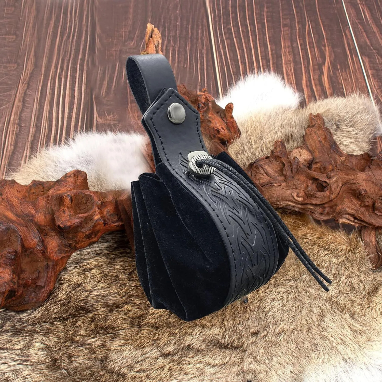 KOTORA Retro Belt Pouch Waist Bag Fanny Pack Steampunk Phone Bag Strap Holder Medieval Renaissance Cosplay Costume Accessory