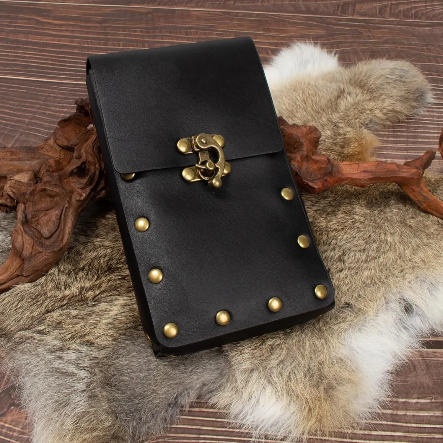 KOTORA Retro Belt Pouch Waist Bag Fanny Pack Steampunk Phone Bag Strap Holder Medieval Renaissance Cosplay Costume Accessory