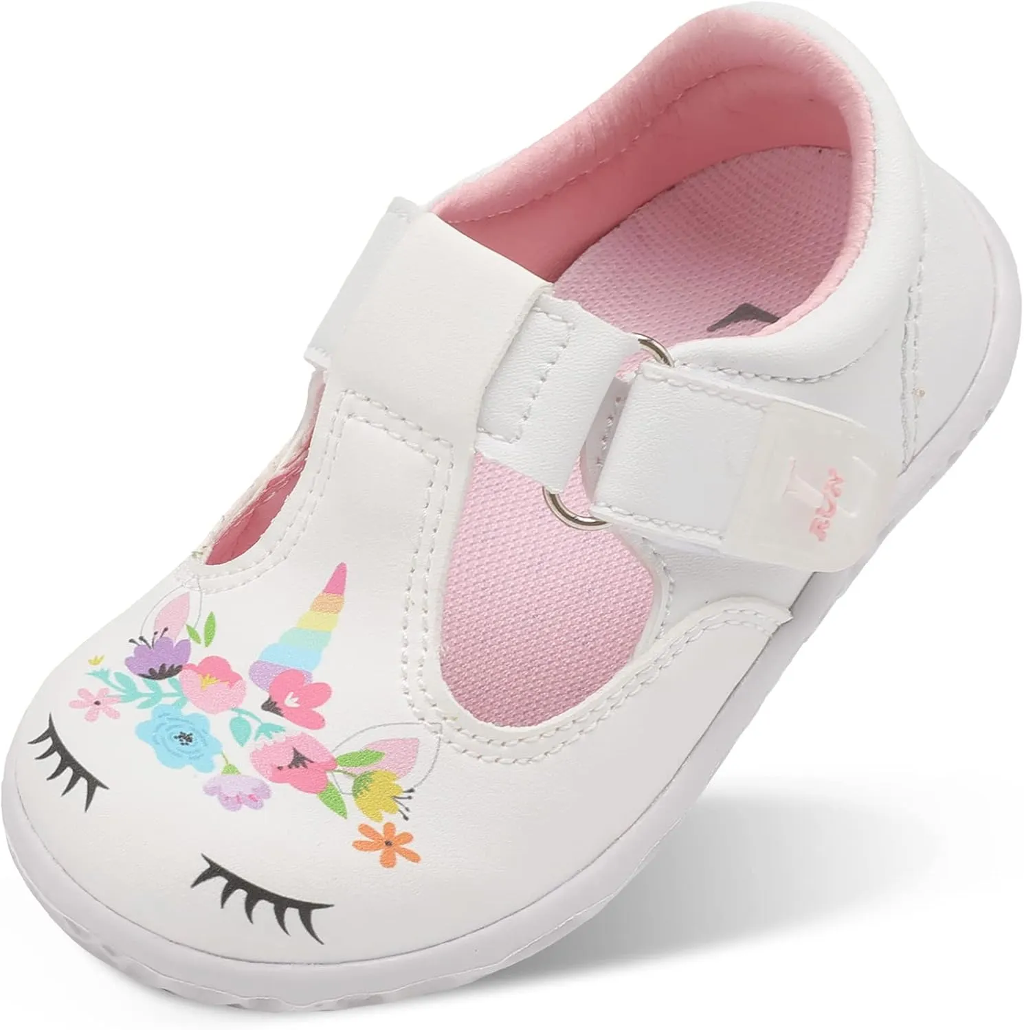 L-RUN Toddler Girls Dress Shoes Lightweight Mary Jane Shoes for Girls Anti-Slip School Shoes for Toddler Girls
