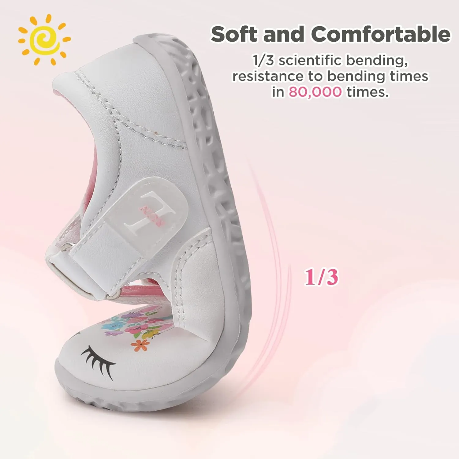 L-RUN Toddler Girls Dress Shoes Lightweight Mary Jane Shoes for Girls Anti-Slip School Shoes for Toddler Girls