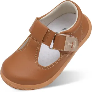 L-RUN Toddler Girls Dress Shoes Lightweight Mary Jane Shoes for Girls Anti-Slip School Shoes for Toddler Girls