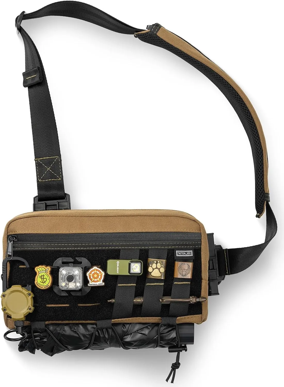 L3C EDC Sling Bag, Crossbody Shoulder Bag, Multipurpose Daypack, Chest Backpack Casual Sling Bag for Men & Women (Coyote Tan)