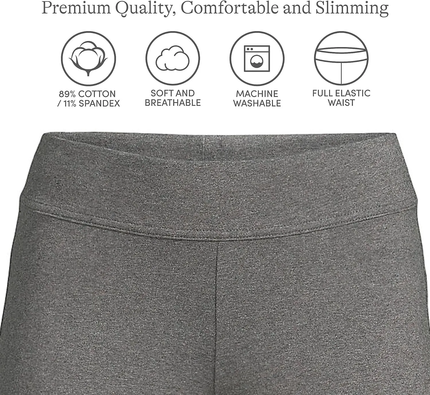 Lands' End Women's Starfish Mid Rise Straight Leg Pants