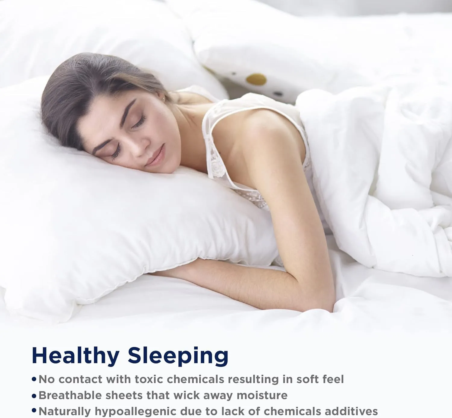 LANE LINEN Twin Cotton Sheets – 450 Thread Count Cooling & Soft Sateen Weave, 15” Deep Pocket Fully Elasticized Fitted Sheet, Luxury Hotel Sheets & Pillowcase Set, Chevron