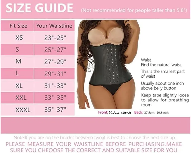 Latex Corset Waist Trainer for Women Fajas Colombianas Tummy Control Body Shaper
