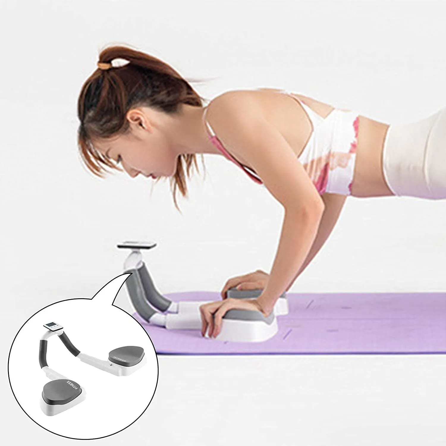 LCD Display Abdominal Muscle Training Plank Support Fitness