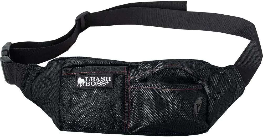 Leash Boss Dog Treat Pouch for Training | Training Treat Pouches for Pet Training | Treat Bag for Dog Training | Portable Kibble Snack Container for Pets | Fanny Pack Waist Belt Transport On The Go