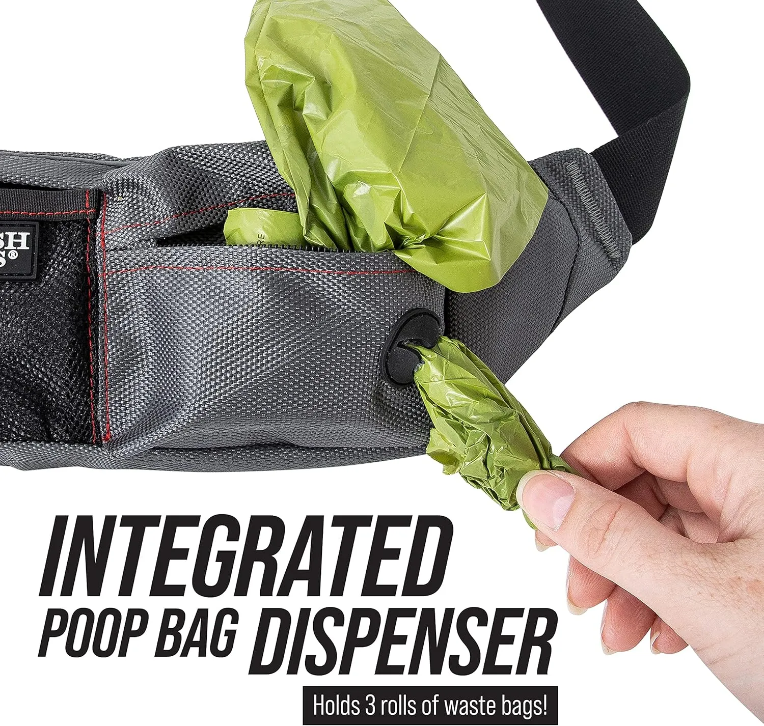 Leash Boss Dog Treat Pouch for Training | Training Treat Pouches for Pet Training | Treat Bag for Dog Training | Portable Kibble Snack Container for Pets | Fanny Pack Waist Belt Transport On The Go