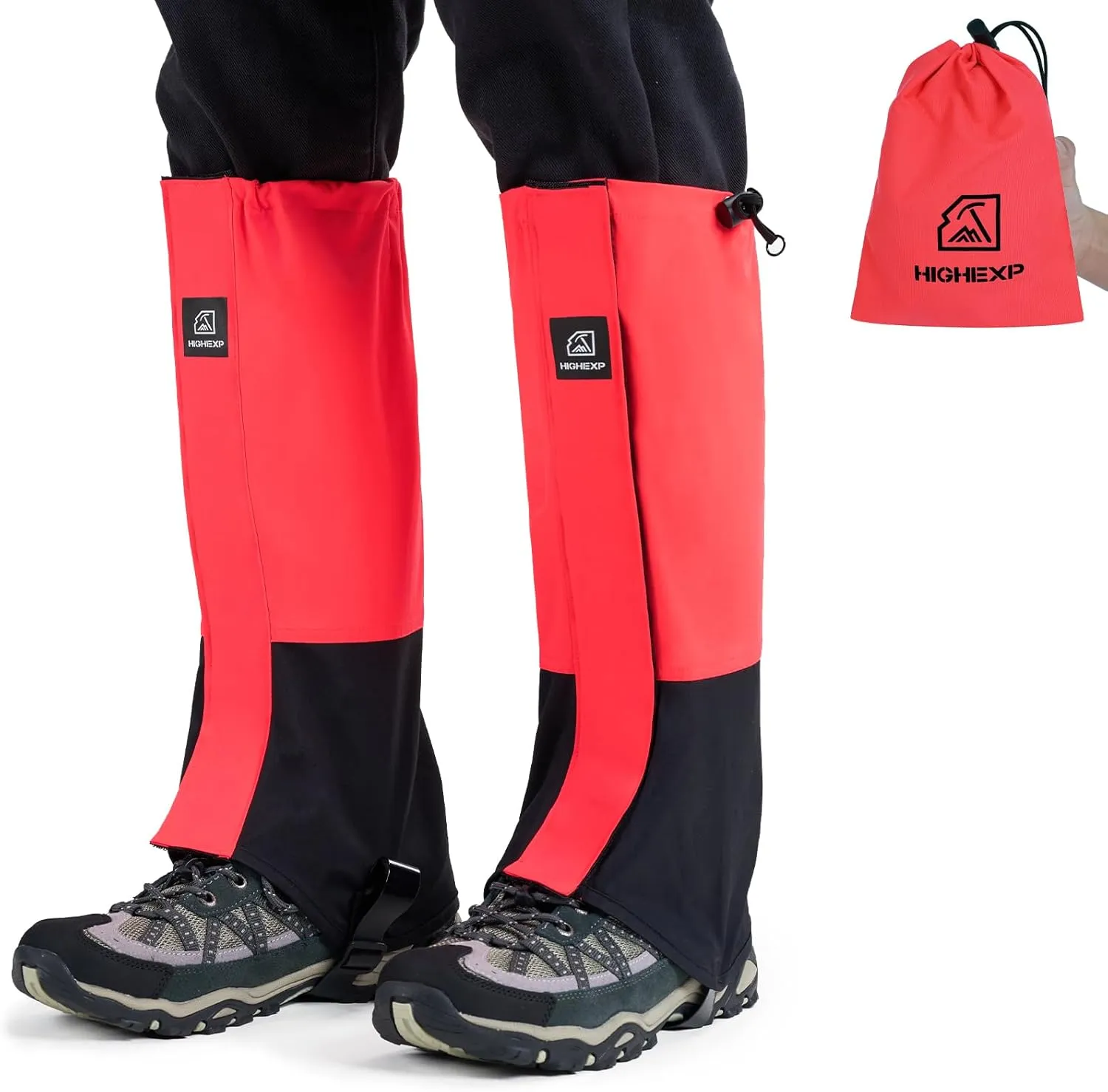 Leg Gaiters 100% Waterproof Adjustable Shoe Snow Boot Guard Gators for Hiking Shoe Cover Hunting Snowshoeing Climbing Walking for Women Men