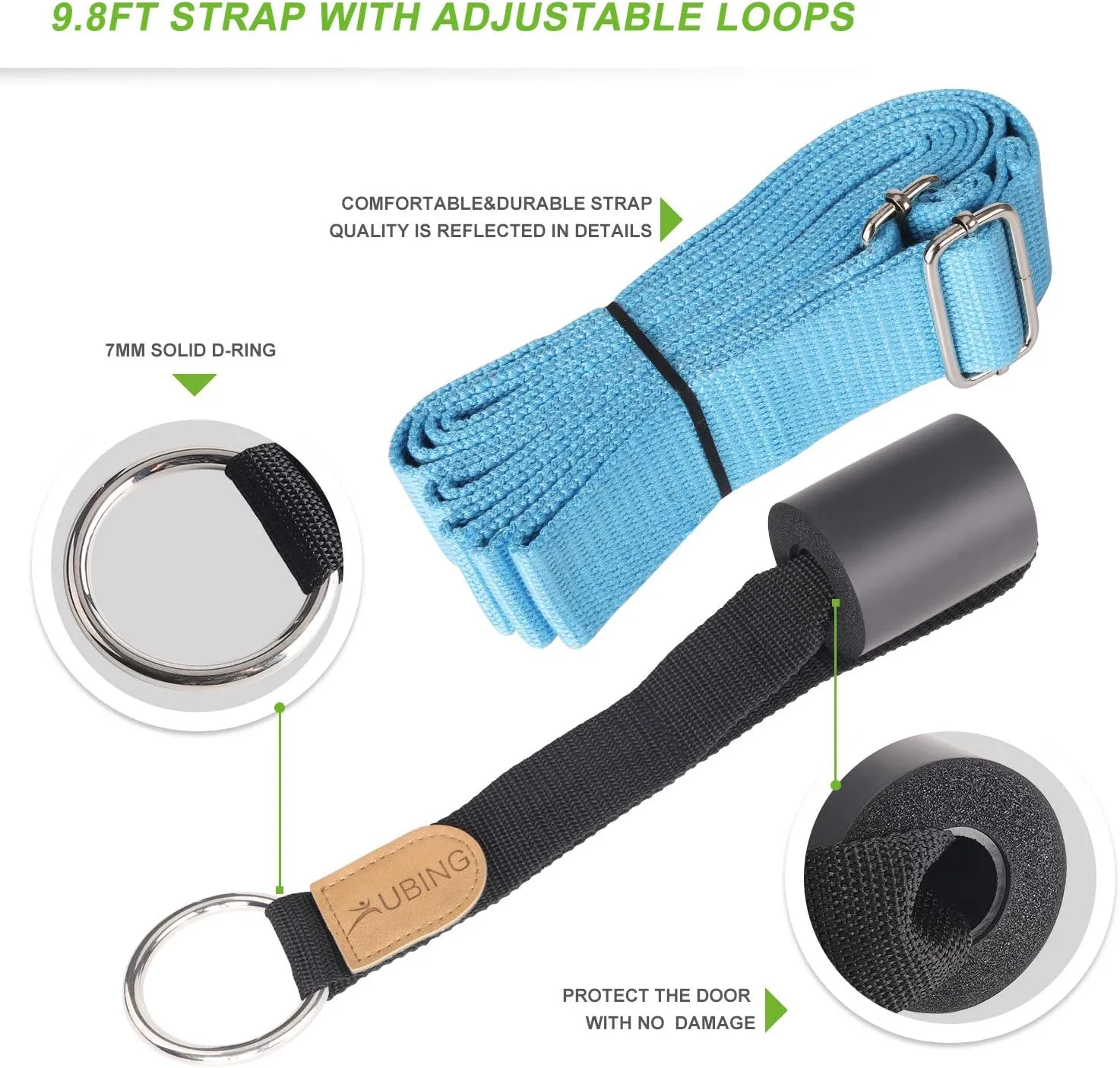 Leg Stretcher, Door Flexibility Trainer, Over The Door Strech Strap for Flexibility, Splits Trainer for Dance Ballet Cheer Gymnastics Taekwondo Stretching