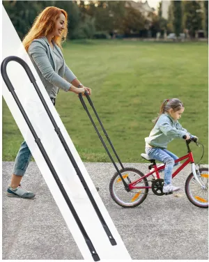 LEICHTEN Bike Safety Trainer Handle for Children,6 Height Adjustable Sturdy Balance Bike Accessories for Kids,Teaching Riding Without Training Wheels