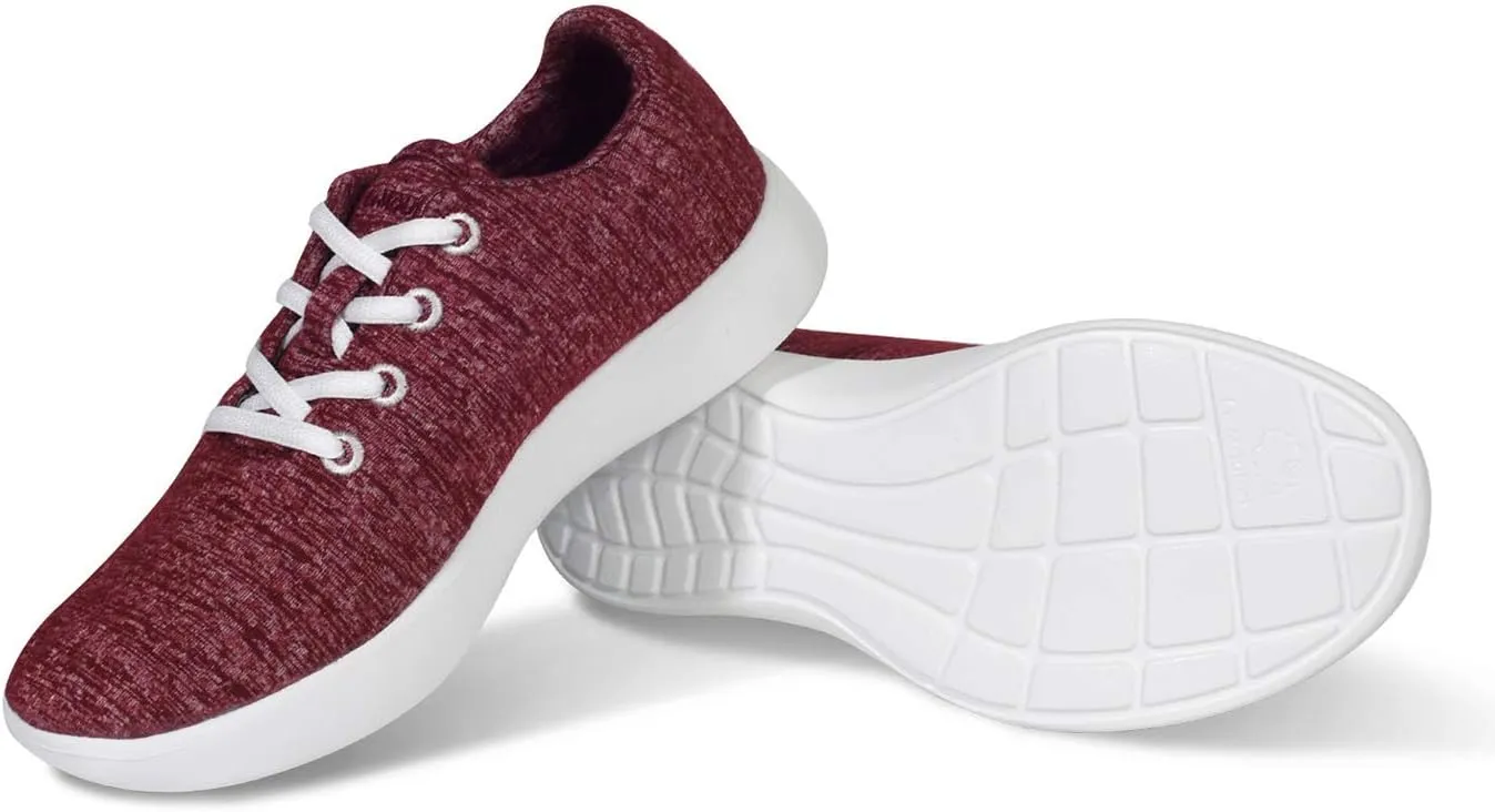 LeMouton Classic Men's Wool Shoe | Comfortable Lightweight | Walking Lace Up Sneaker