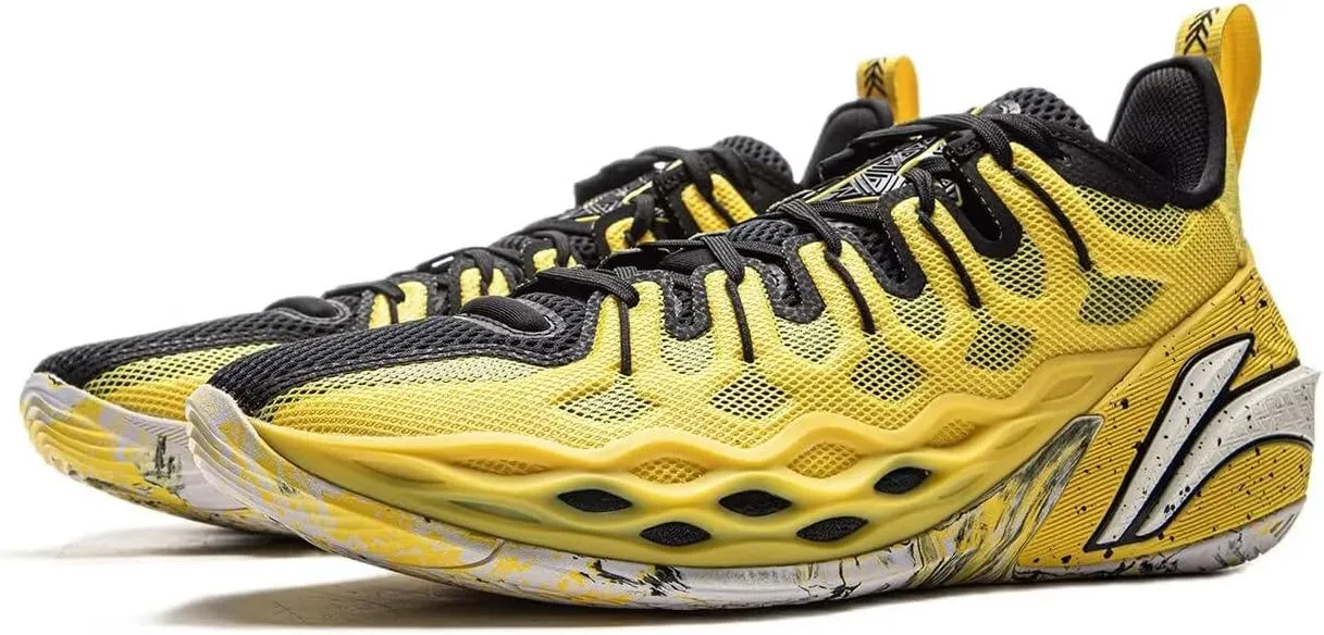 LI-NING Buckets Men Professional Basketball Shoes Lightweight High Rebound Basketball Outdoor Sneakers ABAV023