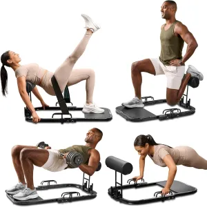 Lifepro Hip Thrust Machine – Foldable Glute Bench Hip Thrust Platform – Booty Trainer for Women & Men – Glute Workout Equipment, Sissy Squat Machine Home Gym, Glute Builder Bench