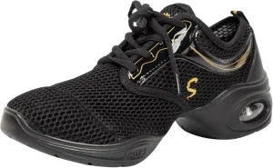 Linodes Women's Breathable Mesh Upper Jazz Dance Sneaker with Split Sole and Air Cushion Dance Multifunctional Walking Shoes Anti-Slip