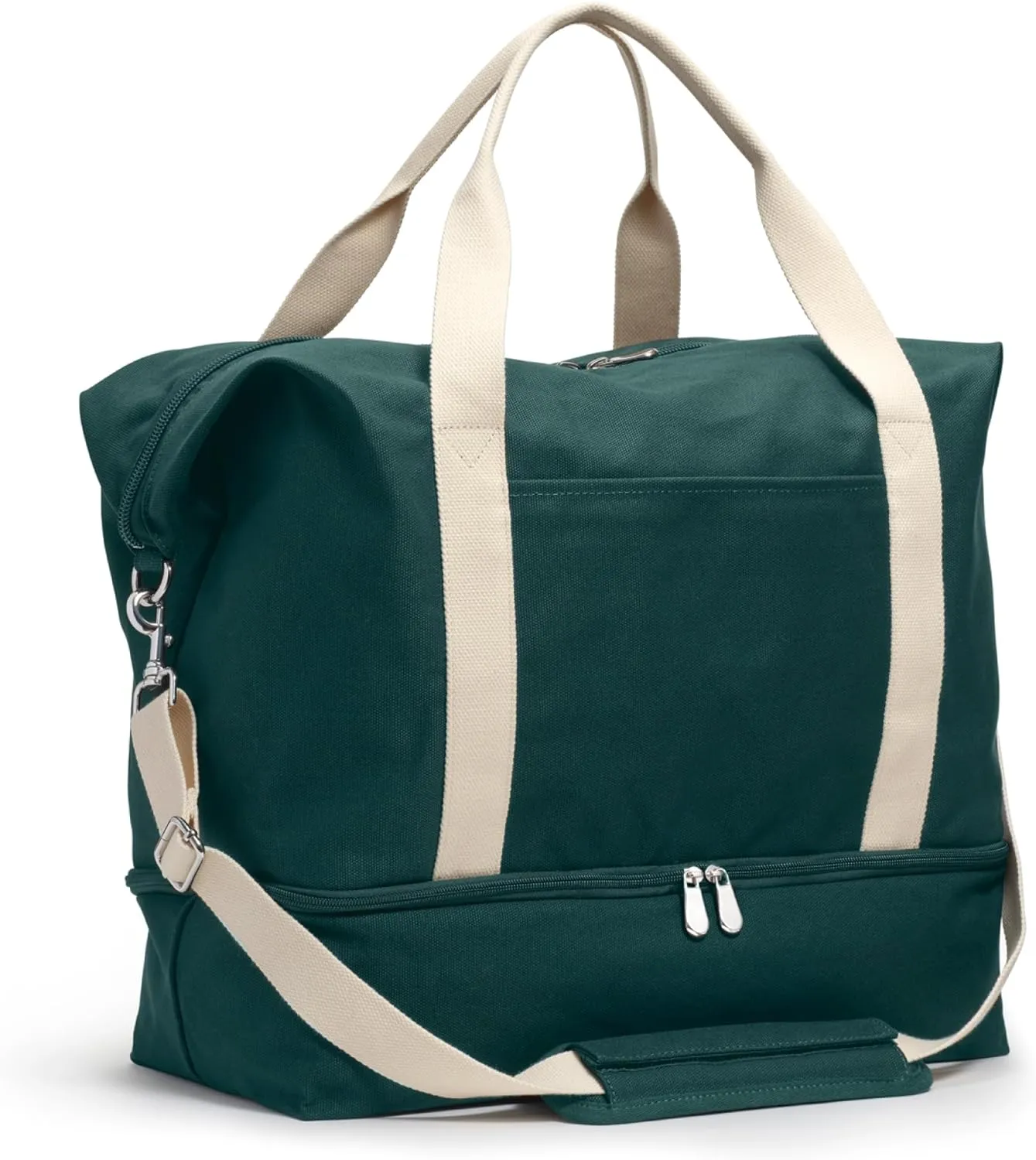 Lo & Sons Original Catalina Deluxe Premium Canvas Duffel Bag – Travel, Gym, Hospital, or Weekender Bag with Shoe Compartment for Men and Women