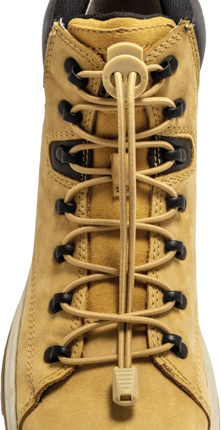 Lock Laces (3 Pair Premium Heavy Duty Elastic No Tie Laces for Boots, Sneakers and Shoes